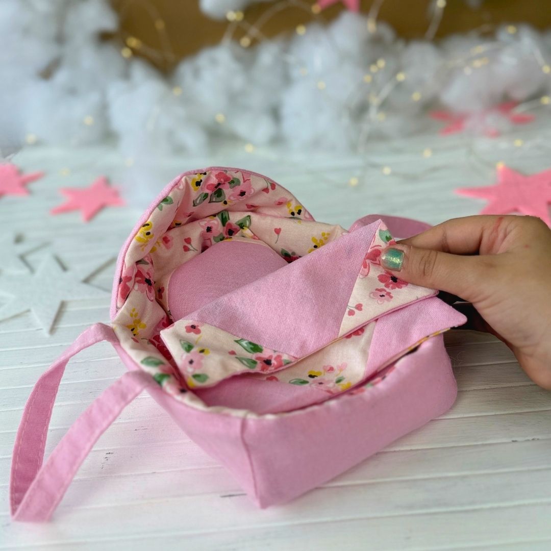 Beginner-friendly Mini Dolls Carrier & Bedding Set PDF sewing pattern by Stella Pattern Studio