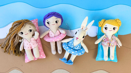 Free Mini Doll Swimsuit Sewing Pattern + Video Tutorial