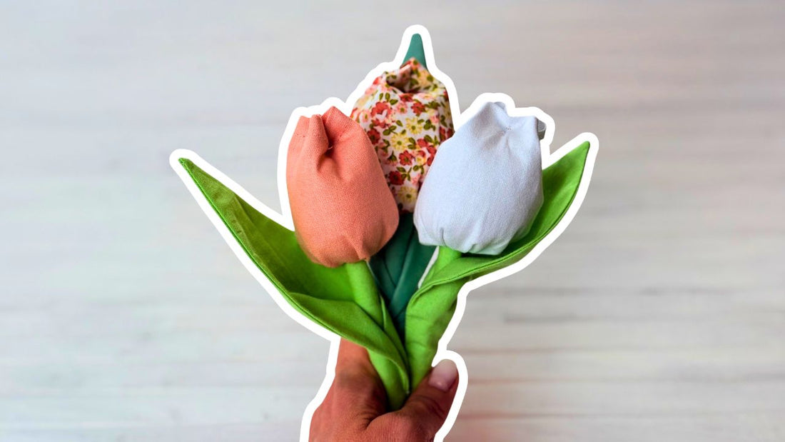 💐 Free Mother’s Day Sewing Pattern: A Fabric Tulip