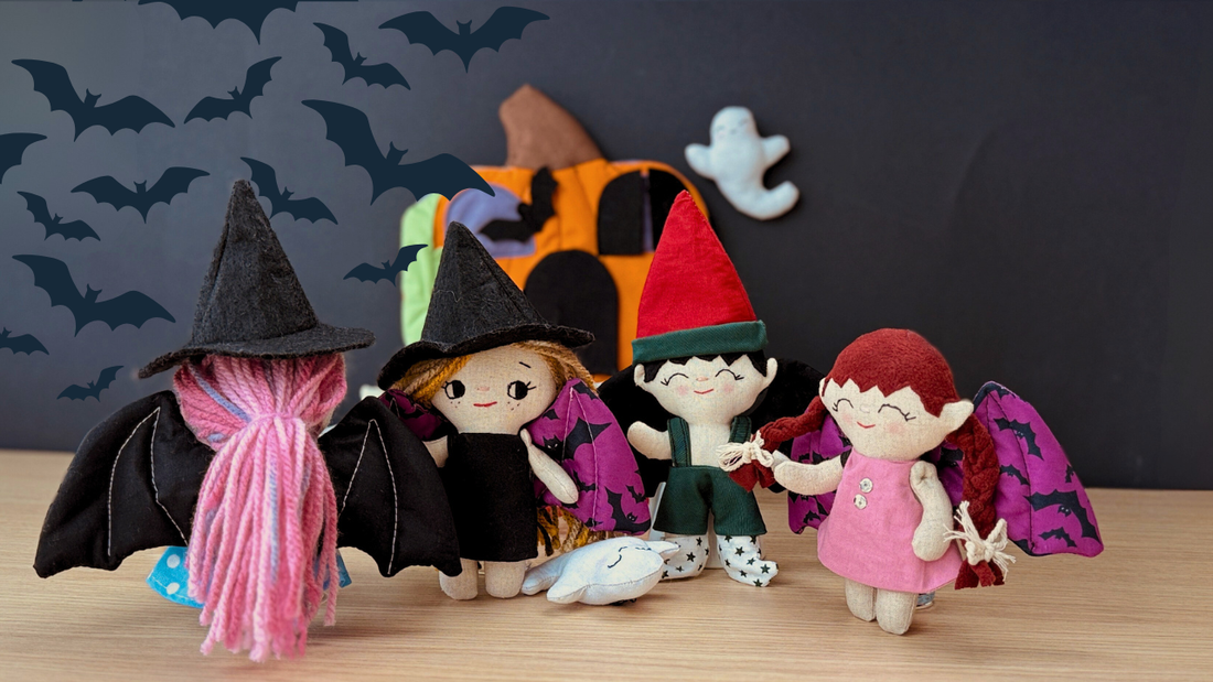 Free Bat Wings Pattern – Halloween Sewing Project for Mini Dolls+ Video Tutorial!