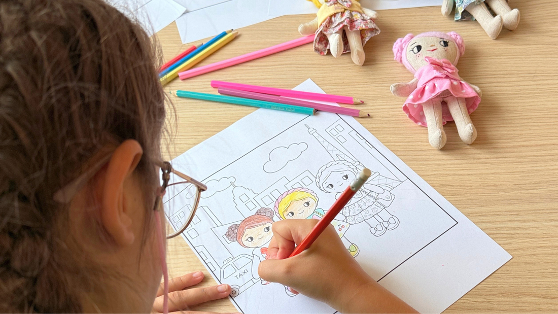 Free Mini Girl Dolls Coloring Pages