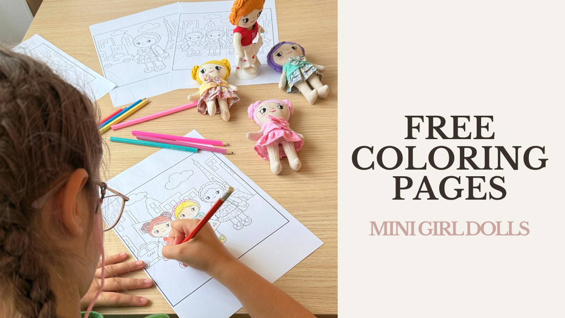 Free Mini Girl Dolls Coloring Pages