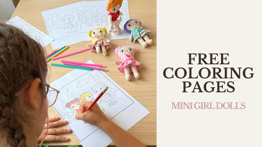 Free Mini Girl Dolls Coloring Pages