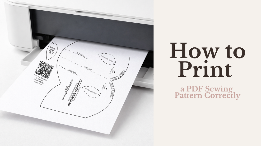 How to Print a PDF Sewing Pattern Correctly