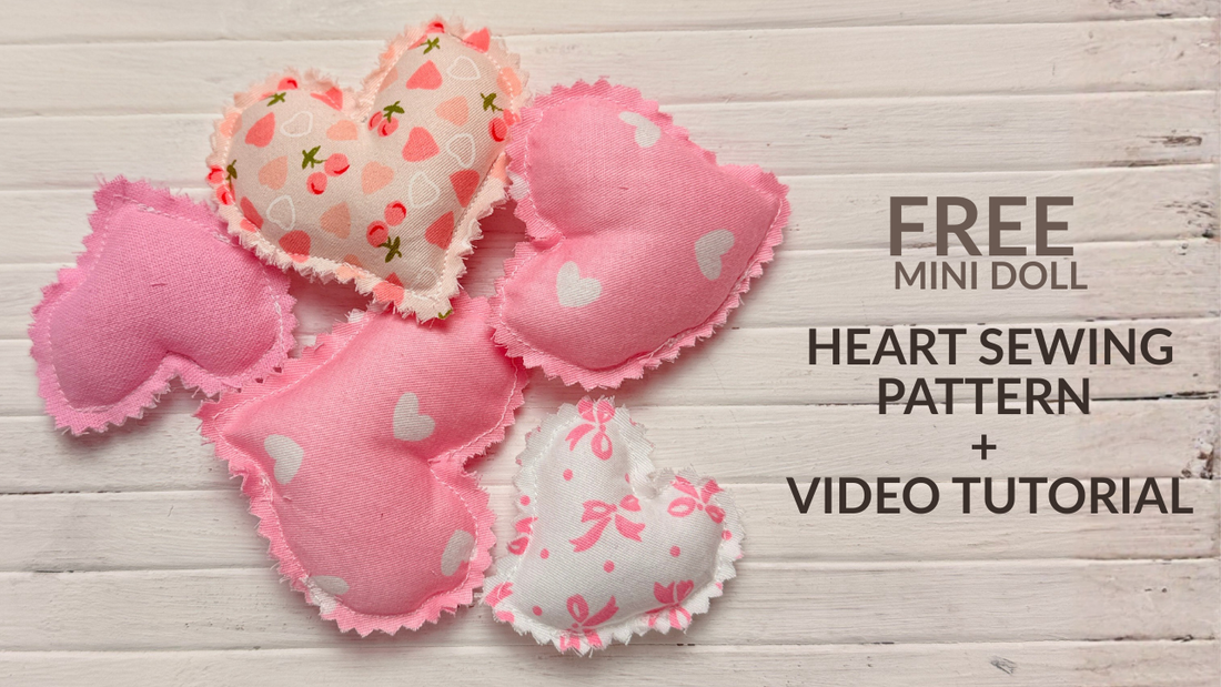 Free Heart Sewing Tutorial – Easy Fabric Heart