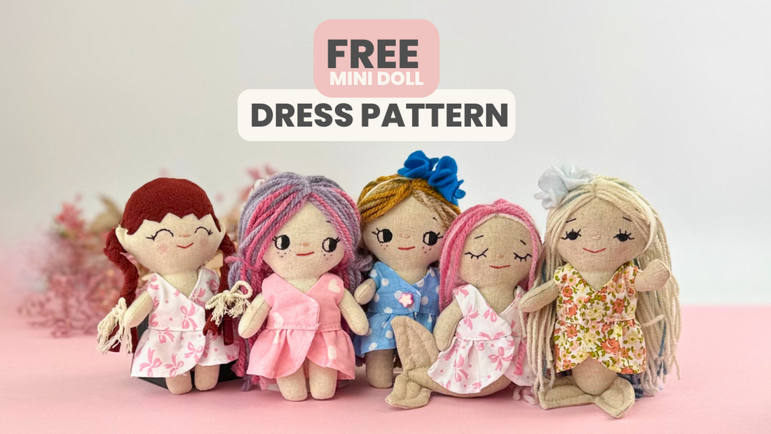 FREE Doll Dress Pattern + Video Tutorial! 💕