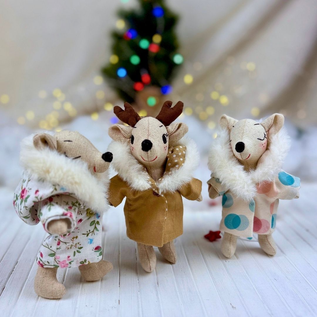 Sew your own Mini Winter Coat with this beginner friendly PDF sewing pattern from Stella Pattern Studio.