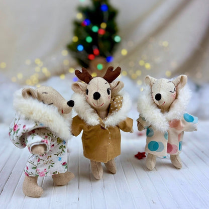 Sew your own Mini Winter Coat with this beginner friendly PDF sewing pattern from Stella Pattern Studio.