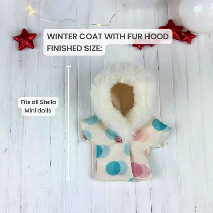 Sew your own Mini Winter Coat with this beginner friendly PDF sewing pattern from Stella Pattern Studio.