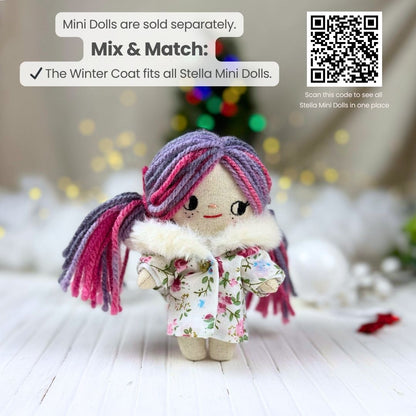 Sew your own Mini Winter Coat with this beginner friendly PDF sewing pattern from Stella Pattern Studio.