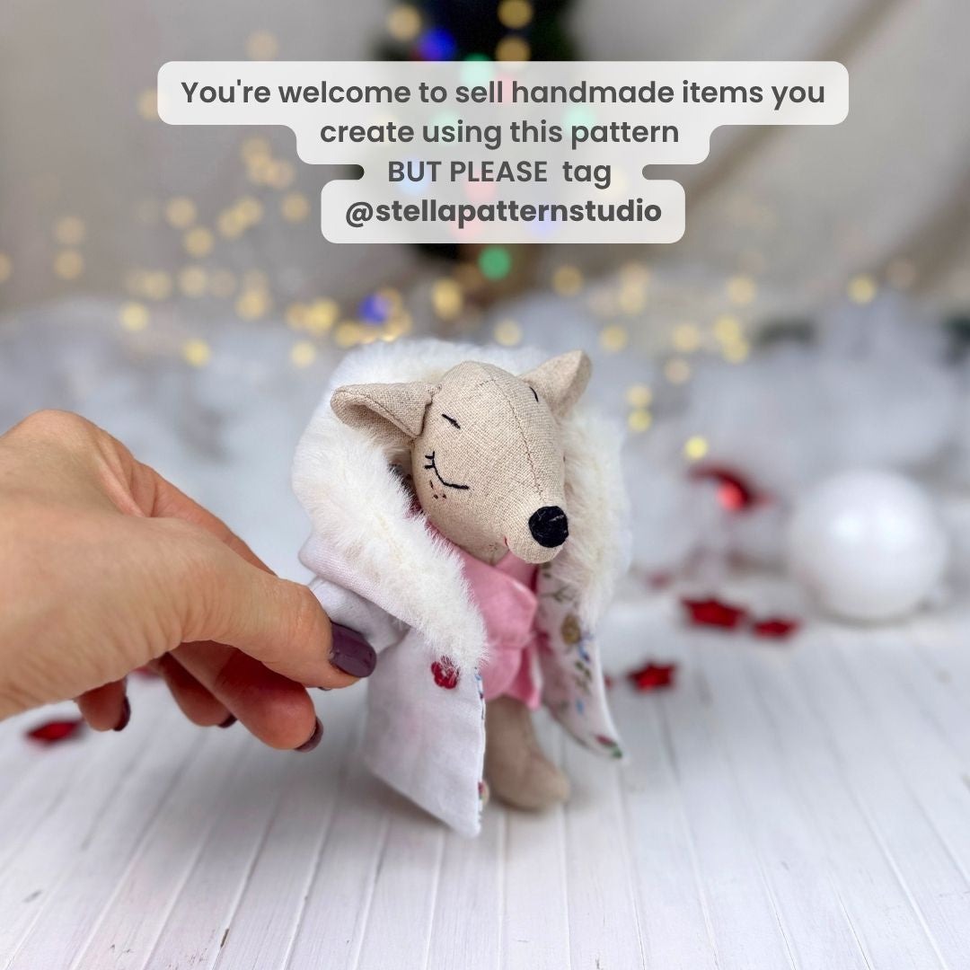 Sew your own Mini Winter Coat with this beginner friendly PDF sewing pattern from Stella Pattern Studio.