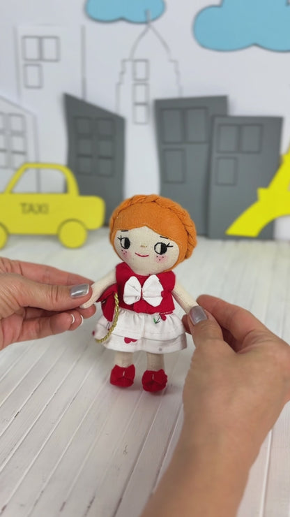 Mini Girl Doll in City Stroll Outfit
