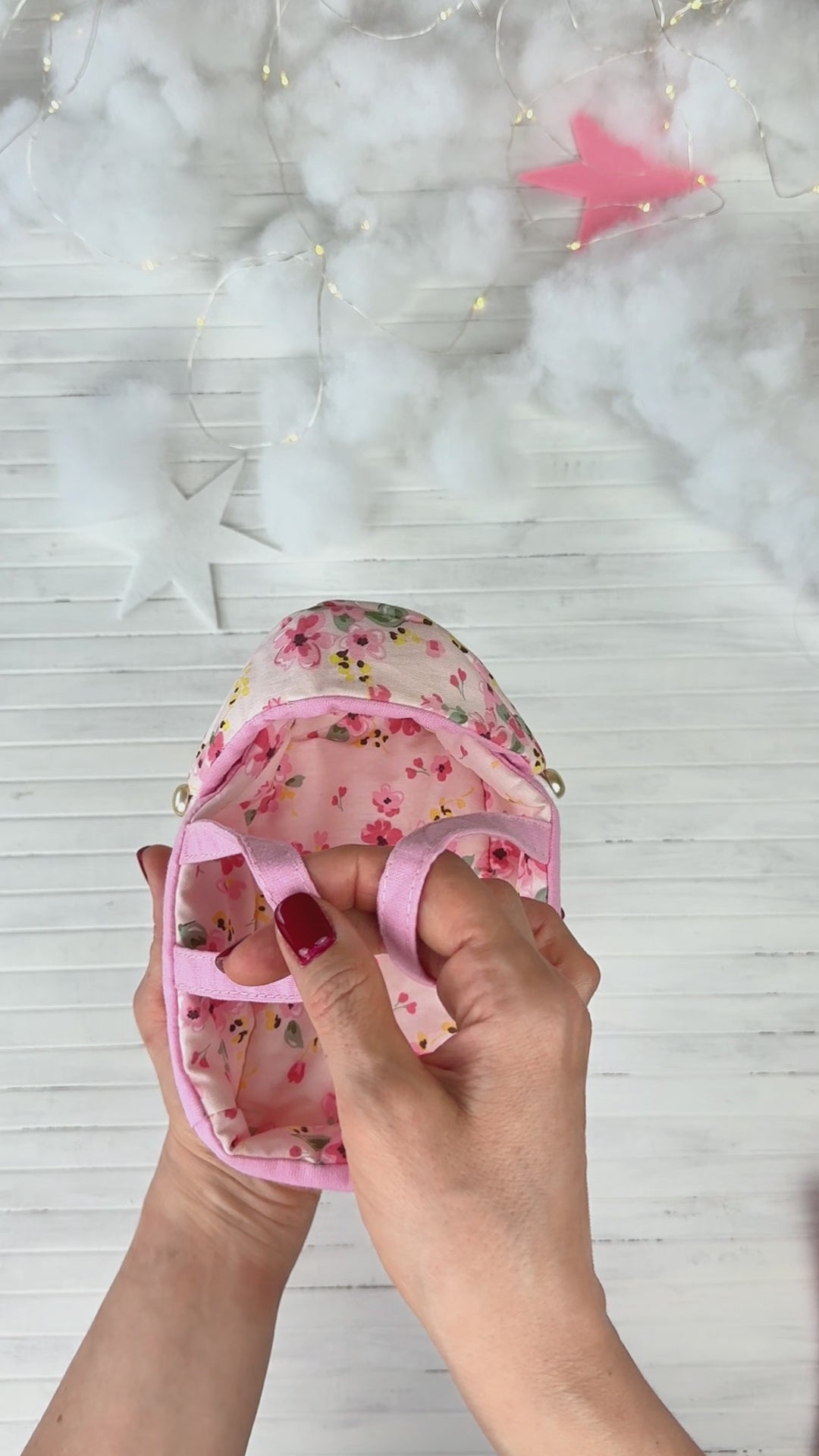 Beginner-friendly Mini Dolls Carrier & Bedding Set PDF sewing pattern by Stella Pattern Studio