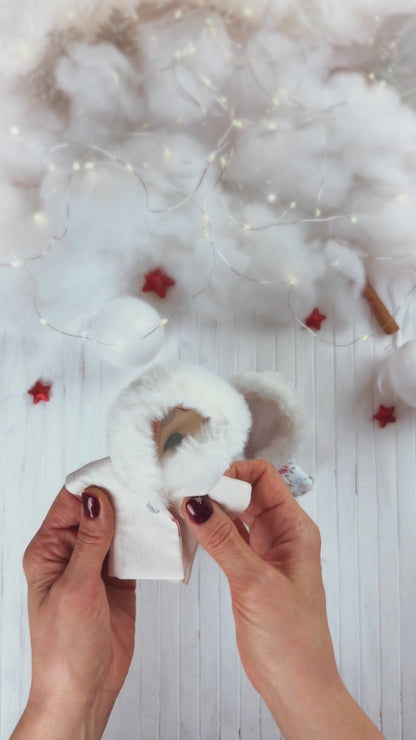 Mini Winter Coat - Easy Reversible Sewing Pattern for Mini Dolls